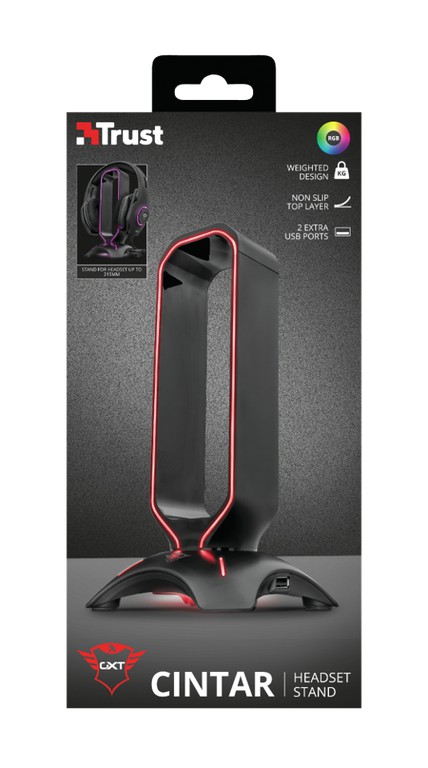 TRUST GXT265 CINTAR RGB HEADSET STAND / Electronics