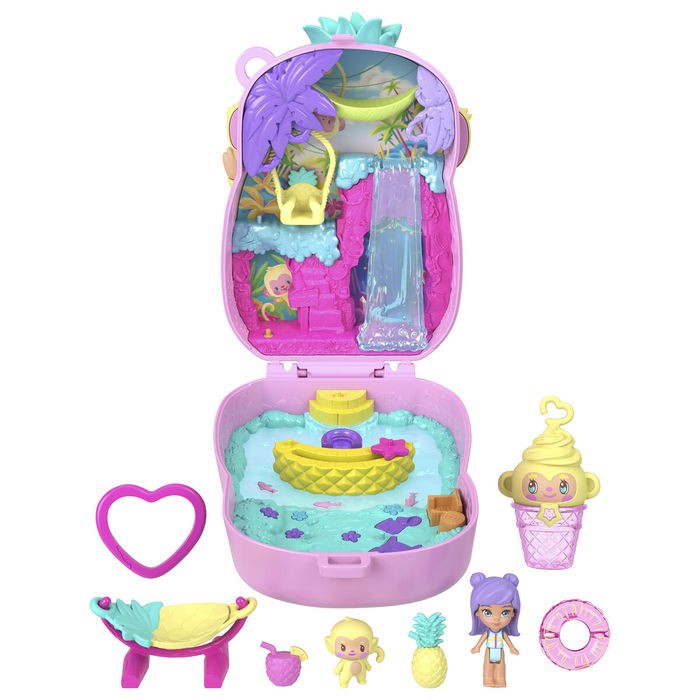 Polly Pocket - Core Compact Pineapple Monkey Colada (JKC49)