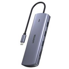 UNITEK 9-in-1 USB-C Hub, HDMI, VGA, SD, RJ45, PD 100W