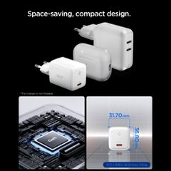 Spigen EE451EU Essential USB-C 45W Wall Charger - White-thumb-2