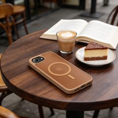 Tech-Protect BasicMag MagSafe Case for iPhone 16e / 17e - Brown-thumb-4
