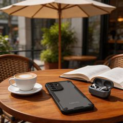 Tech-Protect Rugged Shield Case for Samsung Galaxy A37 5G - Translucent Black-thumb-3