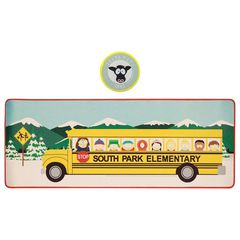 SOUTH PARK - Elementary School Bus - XL Desktop Mat + 1 Coaster