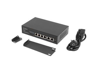 Lanberg Switch PoE+ Rack 10"/19" RSFE-4P-2FE-60-thumb-2