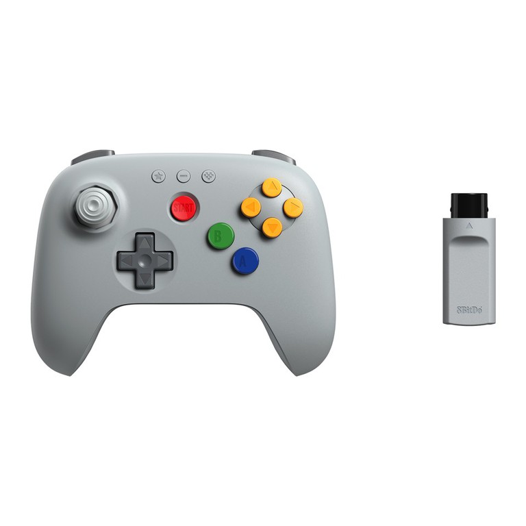 8Bitdo - 64 Wireless 2.4G Controller - Grey / PC