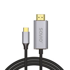 Savio USB cable USB 3.2 Gen 2 (3.1 Gen 2) 2 m USB C USB-C/HDMI