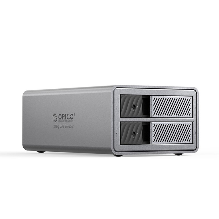Orico 9828RU3 2 Big DAS Solution ProRAID Disk Array for 2 2.5"/3.5" SATA HDD/SSD Drives with RAID Controller - Gray