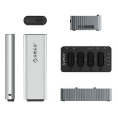 Orico IT48N-C 4-Disk Docking Station with M.2 NVME Clone Function - Gray-thumb-1