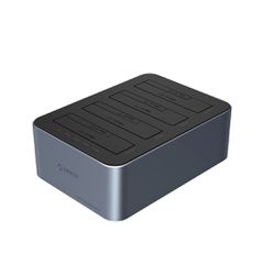 Orico 6646C3-C 4-Drive Docking Station with Offline Clone Function 2.5"/3.5" SATA HDD/SSD - Gray