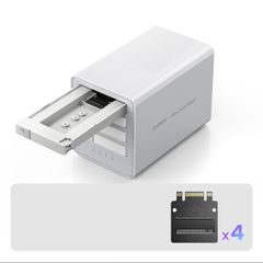 Orico 8848U4 DAS Series 4-Bay M.2 NVMe SSD Disk Array - White-thumb-2