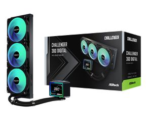 Asrock Challenger 360 Digital Processor Liquid cooling kit 12 cm Black