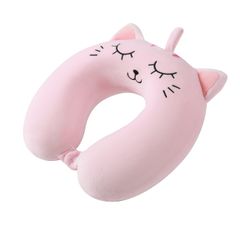 iTotal - Neck Pillow - Pink Cat - 33 × 30 × 10 cm / Toys