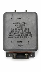 Φίλτρο EMI/RFI Captor Corp A-2129 – 250VAC, 2×20A, RF Power Line Filter
