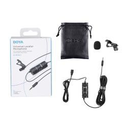 BOYA BY-M1 Pro II Wired Lavalier Microphone - Black-thumb-1