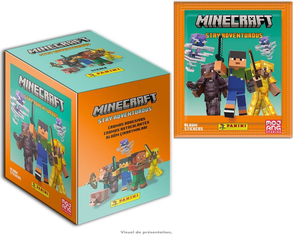 MINECRAFT - Panini Pochette 5 Stickers