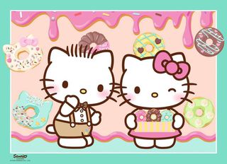 Hello Kitty Puzzle 4-Pack Let's Go, Hello Kitty! (4x100 Pieces)-thumb-4