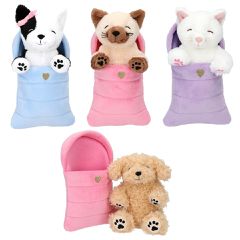Topmodel - Plush Dogs or Cats In Sleeping Bag (0413146) / Toys
