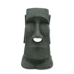 Winkee - Napkin Dispenser Moai Stone - Natural Stone Gray - Approximately 12 Inches Tall / Gadgets