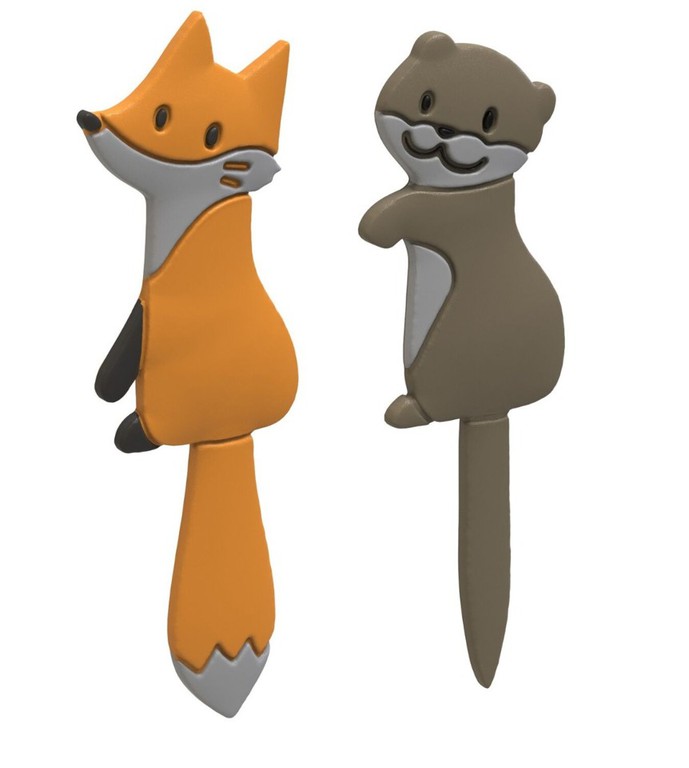 Winkee - Magnetic Hooks - Otter and Fox / Gadgets