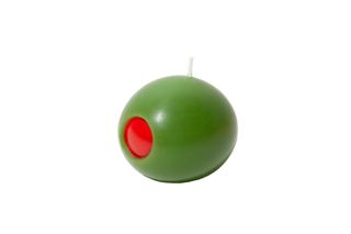 Doiy - Olivia Wax Candle - Deep Green with a Striking Red Core / Gadgets