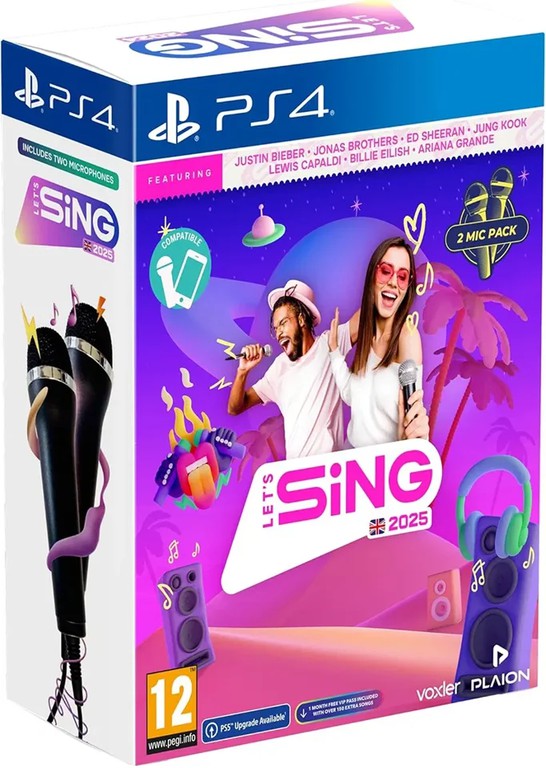 Let's Sing 2025 (Double Mic Bundle) / PlayStation 4