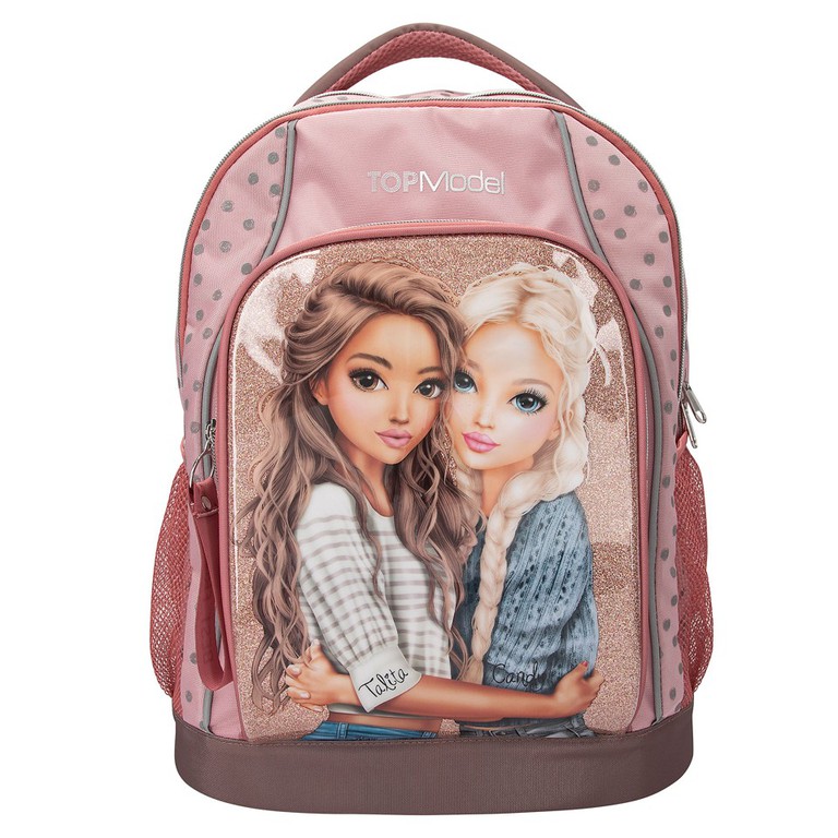 Topmodel - School Backpack DOTS - Rosé with Grey Dots / Toys