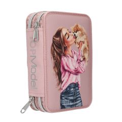 Topmodel - Double Pencil Case DOTS - Rosé / Toys-thumb-1