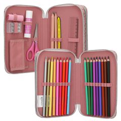 Topmodel - Double Pencil Case DOTS - Rosé / Toys-thumb-3