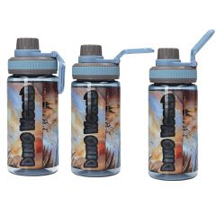Dino World - Drinking Bottle - Grey-Blue - 500 ml-thumb-4