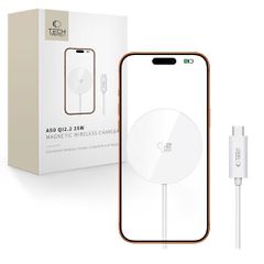 Tech-Protect A50 MagSafe 25W QI2.2 Wireless Charger - White