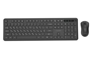 Gembird KBS-WPS-01-W Slim Pro Business wireless desktop set, black, RU layout