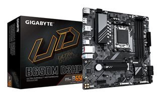 GIGABYTE B650M D3HP Motherboard - AMD Ryzen 9000 Series CPUs, 5+2+2 Phases VRM, up to 7600MHz DDR5 (OC), 2xPCIe 4.0 M.2, 2.5GbE LAN, USB 3.2 Gen 1