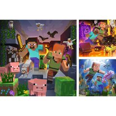 Minecraft puzzle 3x49pcs-thumb-1