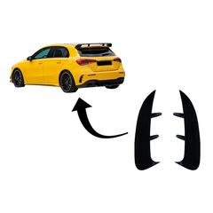 Ptervgia Píso Profulaktíras Flics plaϊná ptervgia katállhla gia Mercedes A Class W177 (04.2018-up) Chátsmpak A35 Schediasmós Mavro Edition