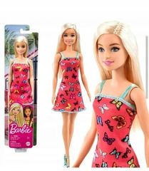 Mattel Barbie HBV05 First Time Barbie Pink Dress