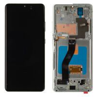 For Galaxy (GH82-26035B-FG2) Display (Refurb) - Phantom Silver, For Samsung Galaxy S21 Ultra; SM-G998B