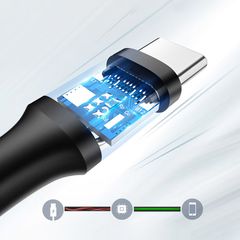 Ugreen US184 20882 USB-A 3.0 / USB-C 3A cable 1m - black-thumb-4