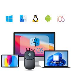 Ugreen MU102 FUN+ Bluetooth / 2.4 GHz Wireless Mouse - Black-thumb-4