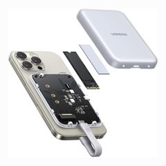 Ugreen M.2 NVMe SSD Magnetic Case - White-thumb-1