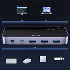 Ugreen switch USB-C USB-A 10Gb/s - gray-thumb-1