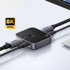 Ugreen DisplayPort/USB-C to USB-C Switch - Gray-thumb-2