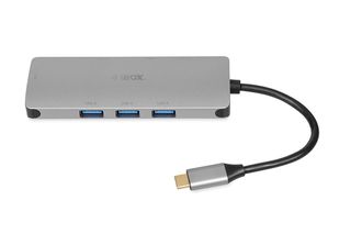 iBox IUH3RJ4K interface hub USB Type-C 5000 Mbit/s Silver-thumb-2