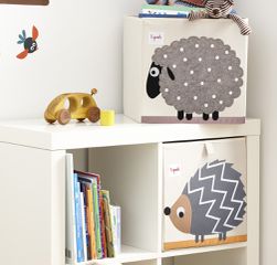 3 Sprouts - Storage Box - Beige Sheep-thumb-3