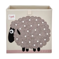 3 Sprouts - Storage Box - Beige Sheep / Baby and Children
