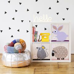 3 Sprouts - Storage Box - Beige Sheep-thumb-4
