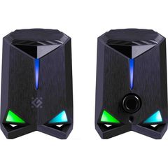 Speakers Defender Rocket 2.0 6w LED USB, black-thumb-2