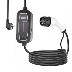 ENERGENIE MOBILE EV CHARGER SCHUKO TO TYPE 2 16A 1-PHASE 3.7KW 10M