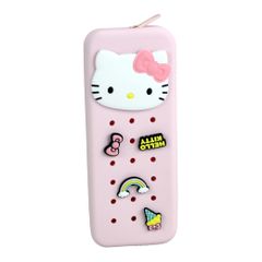 HELLO KITTY - Silicone Pencil Case with pins-thumb-1