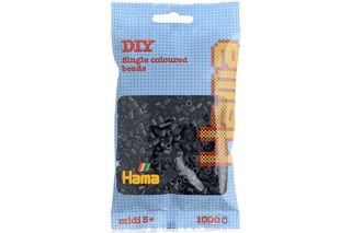 Hama - Midi Beads 1000pcs – Black (380718) / Toys