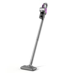 4-in-1 Vertical Handheld Vacuum Cleaner with Dust Mite Removal Brush - Gray